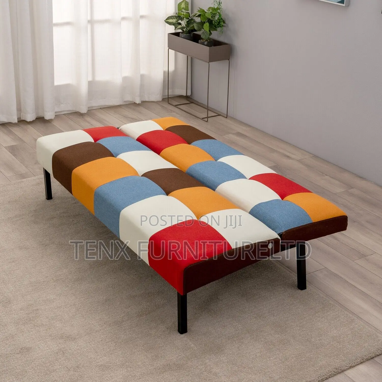 Fabric Sofa Bed (Patchwork )