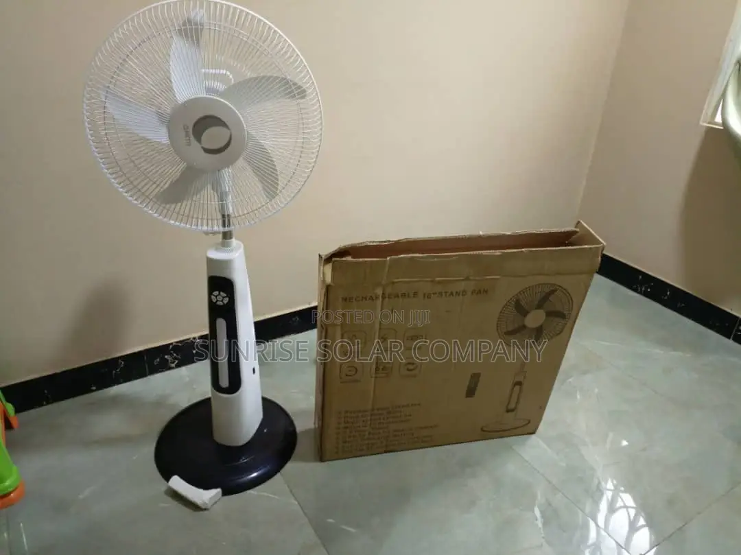 Rechargeable Fan With Solar Panel