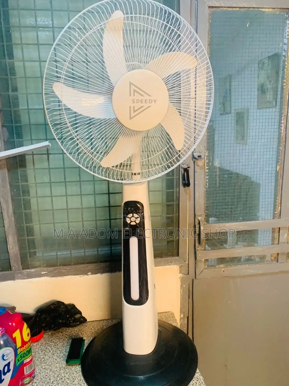Brand New Speedy Rechargeable Standing Fan.