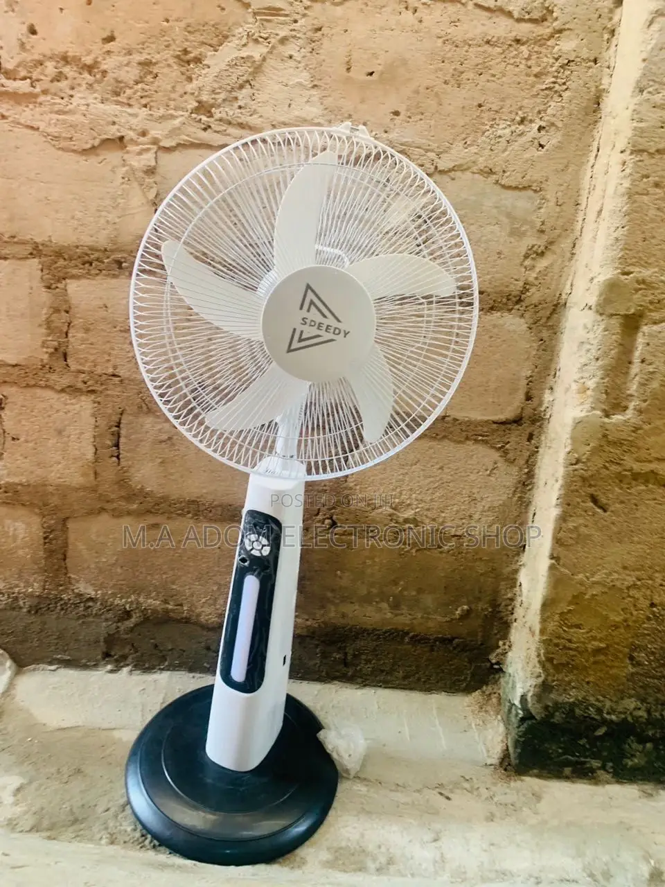 Fresh in Box Speedy Rechargeable Standing Fan.