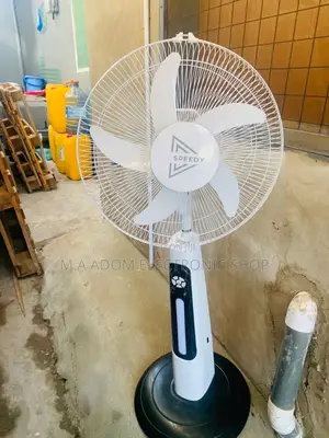 Latest Speedy Rechargeable Standing Fan(White/Black)