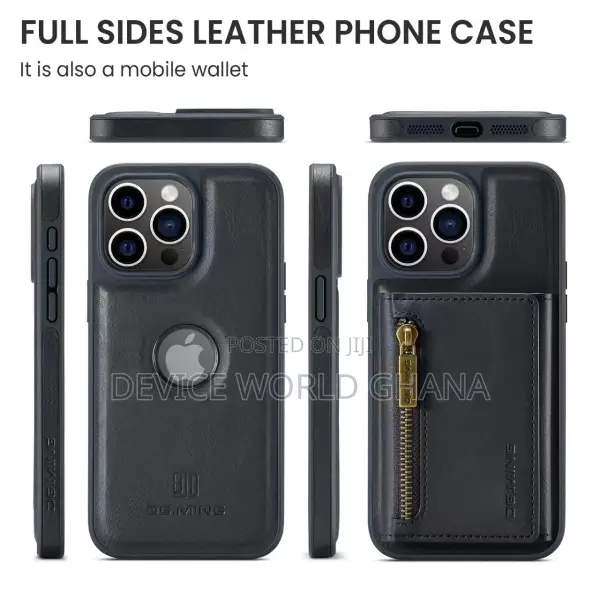 Dgming Leather Wallet Back Case for iPhone 15promax 15pro 15