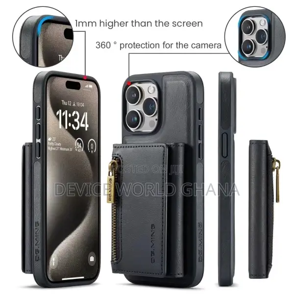 Dgming Leather Wallet Back Case for iPhone 15promax 15pro 15