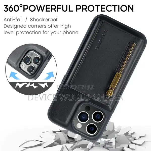 Dgming Leather Wallet Back Case for iPhone 15promax 15pro 15
