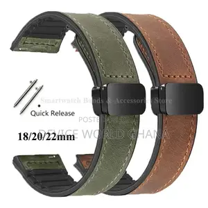 S1 Leather Magnetic Buckle For Samsung Watches Oriamo Hwawei