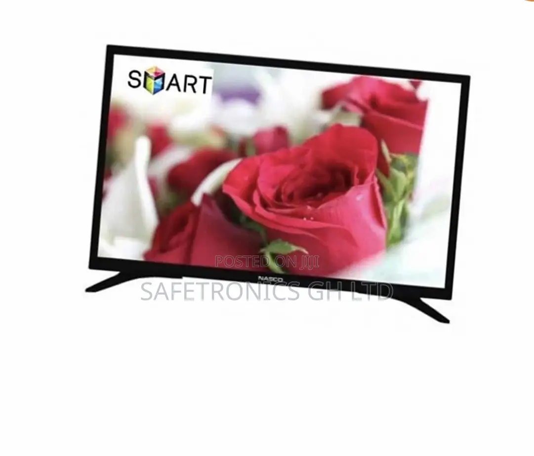 Nasco 50 Inches Glossy Led Electric Black Smart UHD Tv