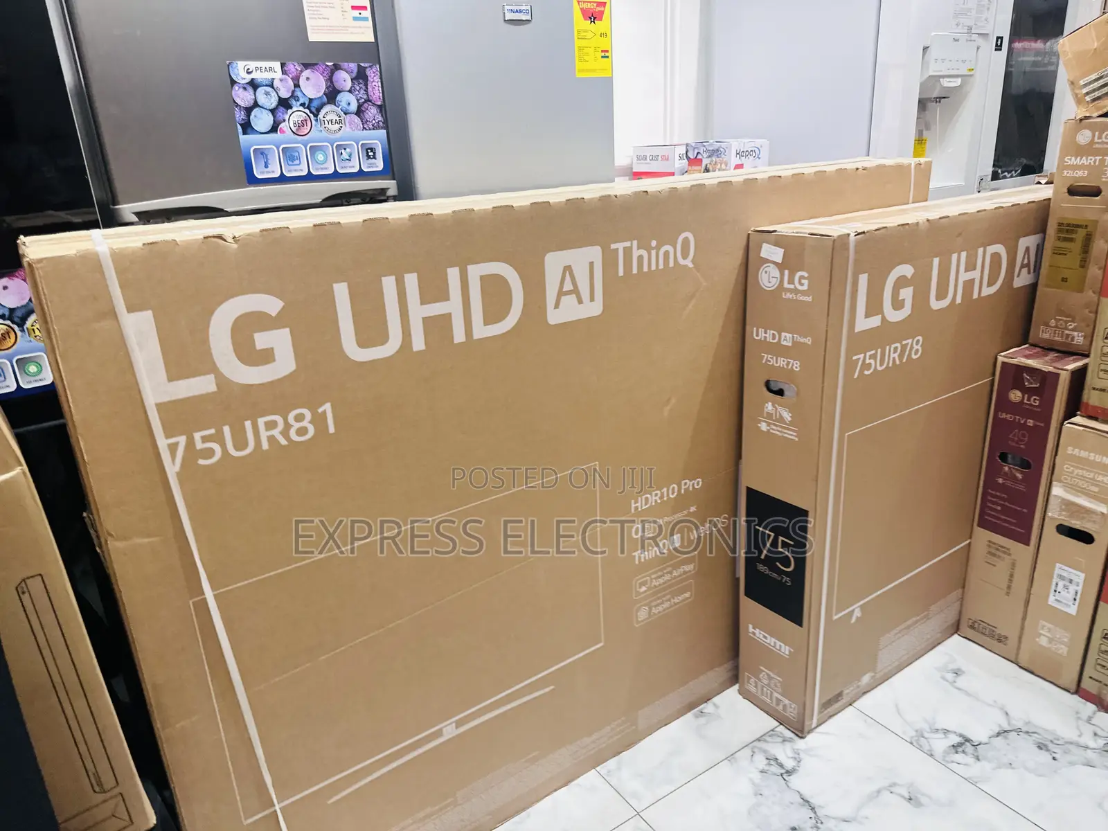 Slim Sleek UHD Smart Glossy 75ur78 LG Tv.