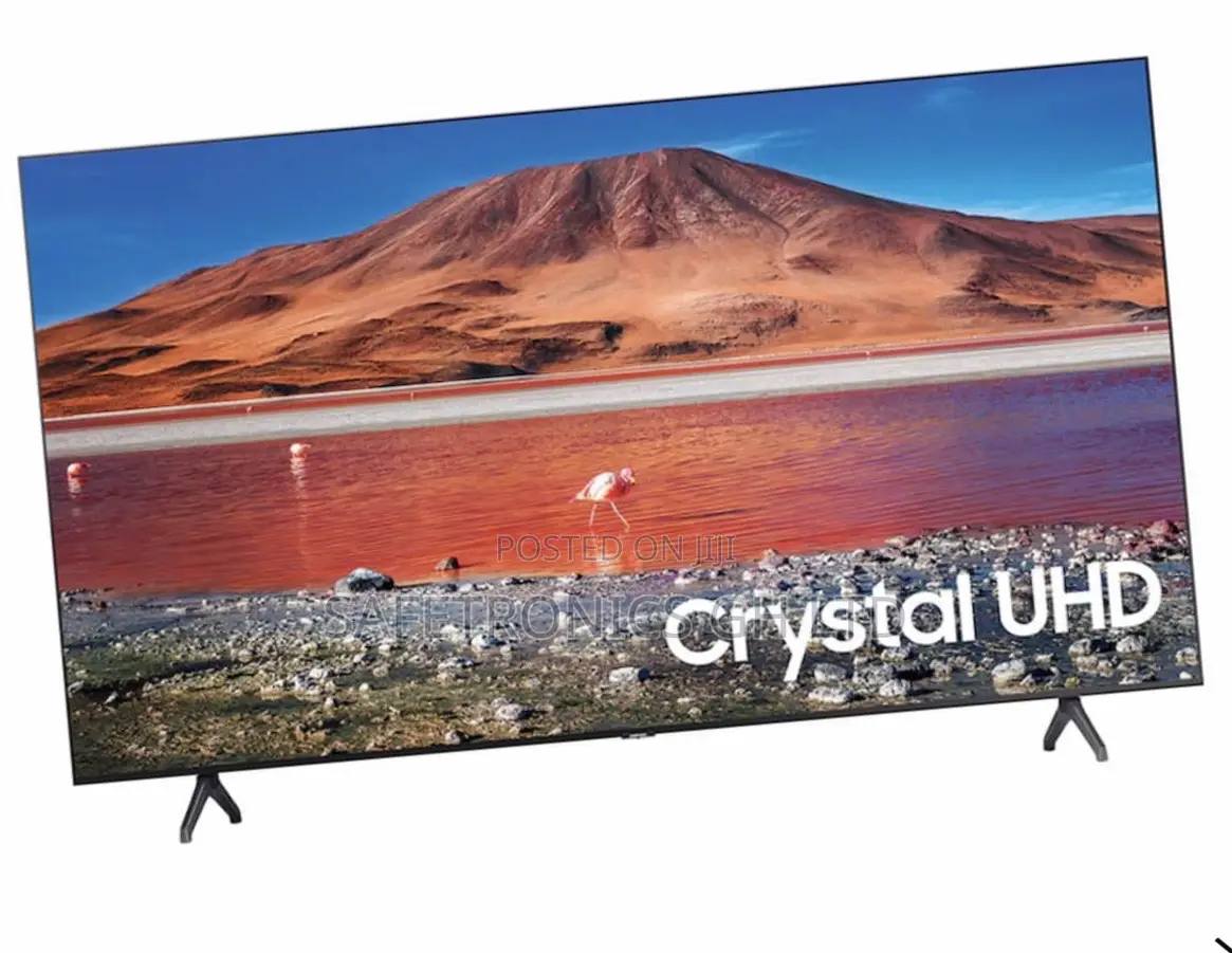 Cu71 Samsung Black Electric 65 Inches Glossy Led Smart Tv