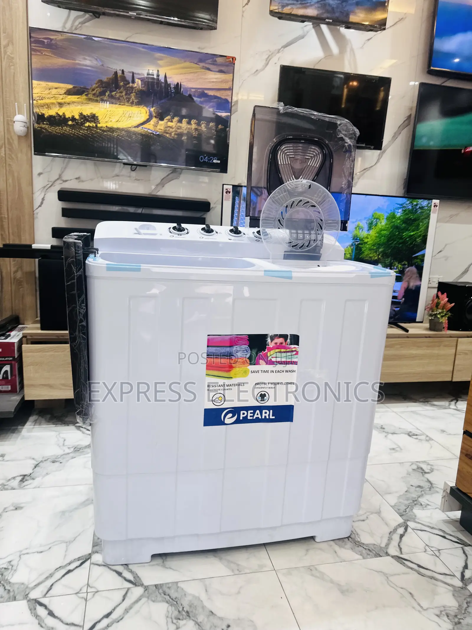 Pearl 18kg Topload Wm White Sleek Wm