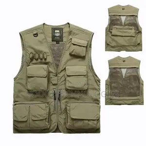 Multi Pockets Sleeveless Photography Media Vest Jacket