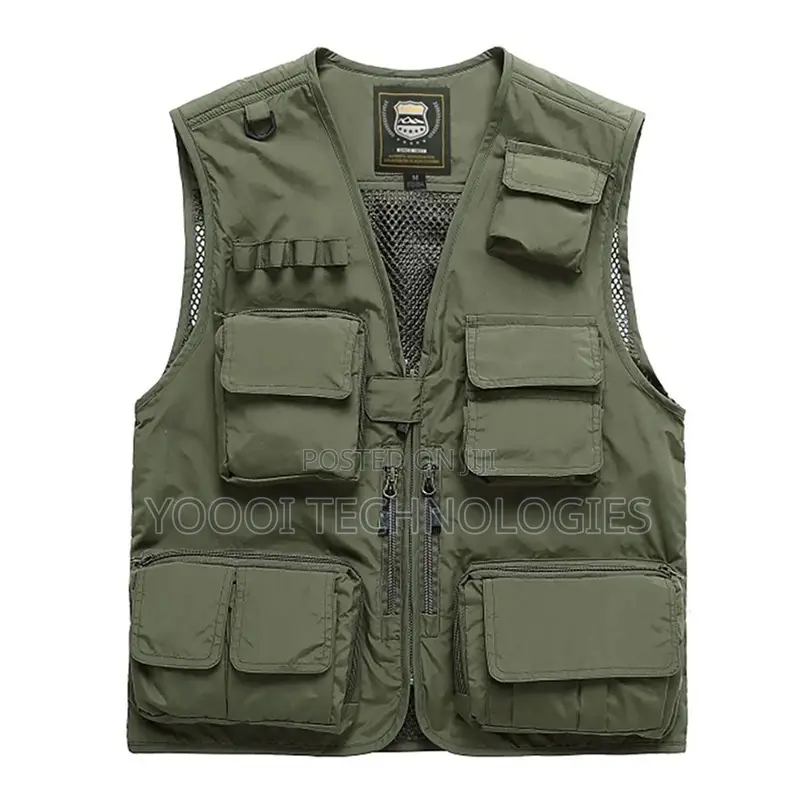 Multi Pockets Sleeveless Photography Media Vest Jacket