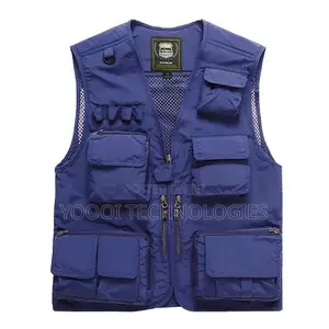 Multi Pockets Sleeveless Photography Media Vest Jacket