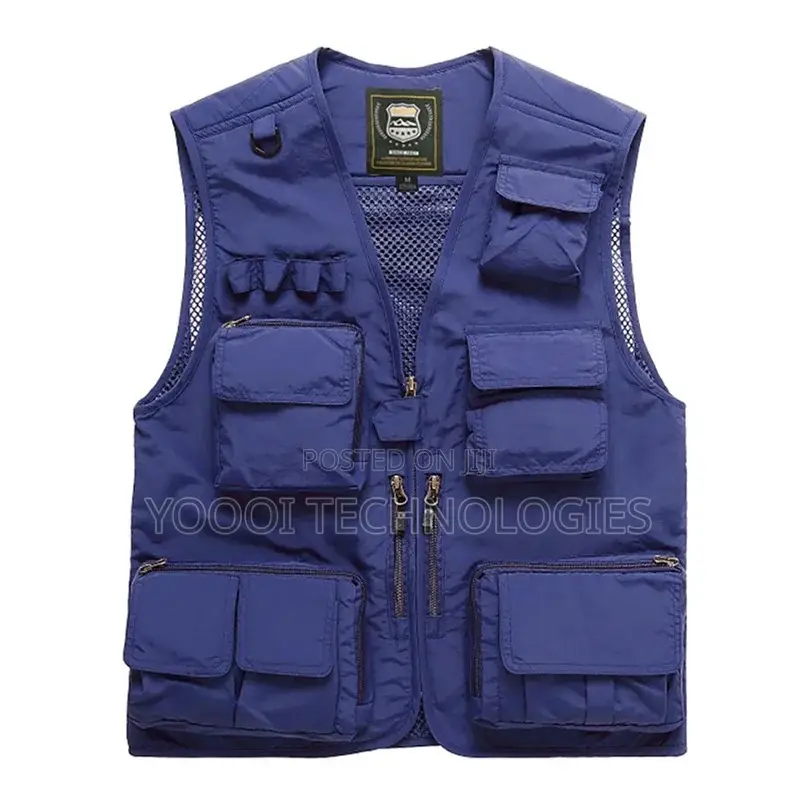 Multi Pockets Sleeveless Photography Media Vest Jacket