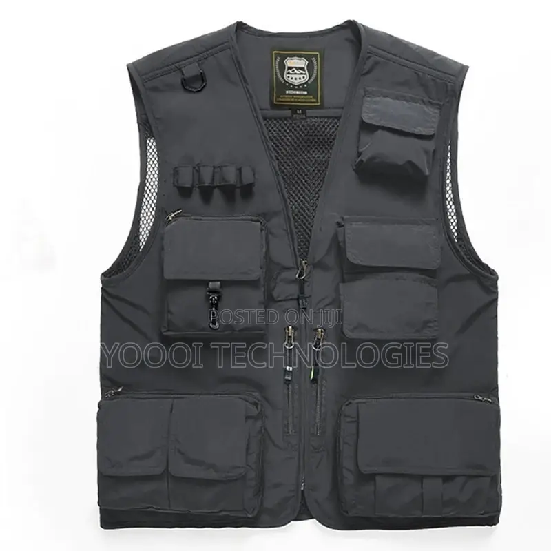Multi Pockets Sleeveless Photography Media Vest Jacket