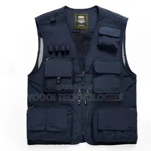 Multi Pockets Sleeveless Photography Media Vest Jacket