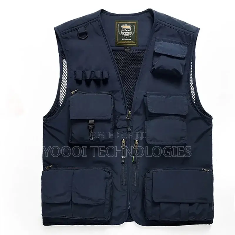 Multi Pockets Sleeveless Photography Media Vest Jacket