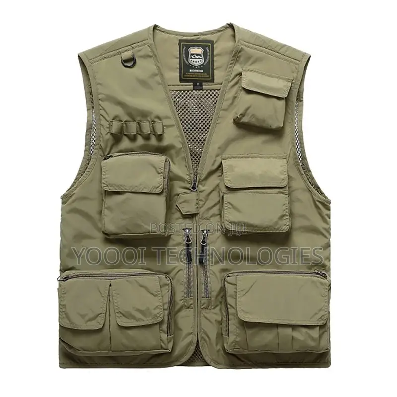 Multi Pockets Sleeveless Photography Media Vest Jacket