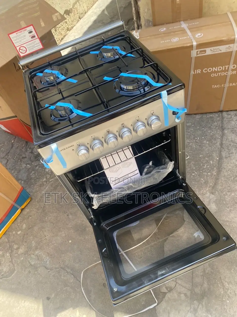 Acceptable Volcano 4burner Gas Cooker With Oven Grill