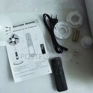 16inch Solar Rechargeable Fan With Remote Control and Panel