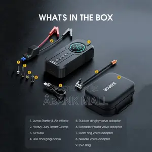 Car Jump Starter With Air Pump With USB Charger