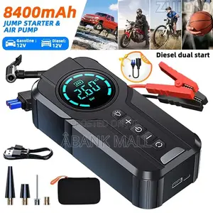 Multipurpose Car Jump Starter With Air Pump