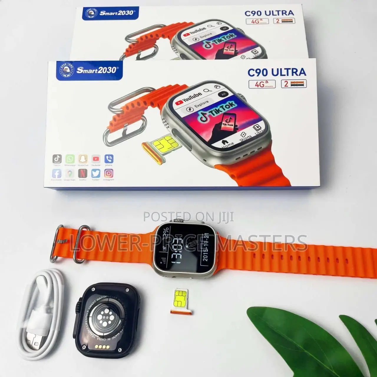 C90 Ultra Sim Watch With Two Straps