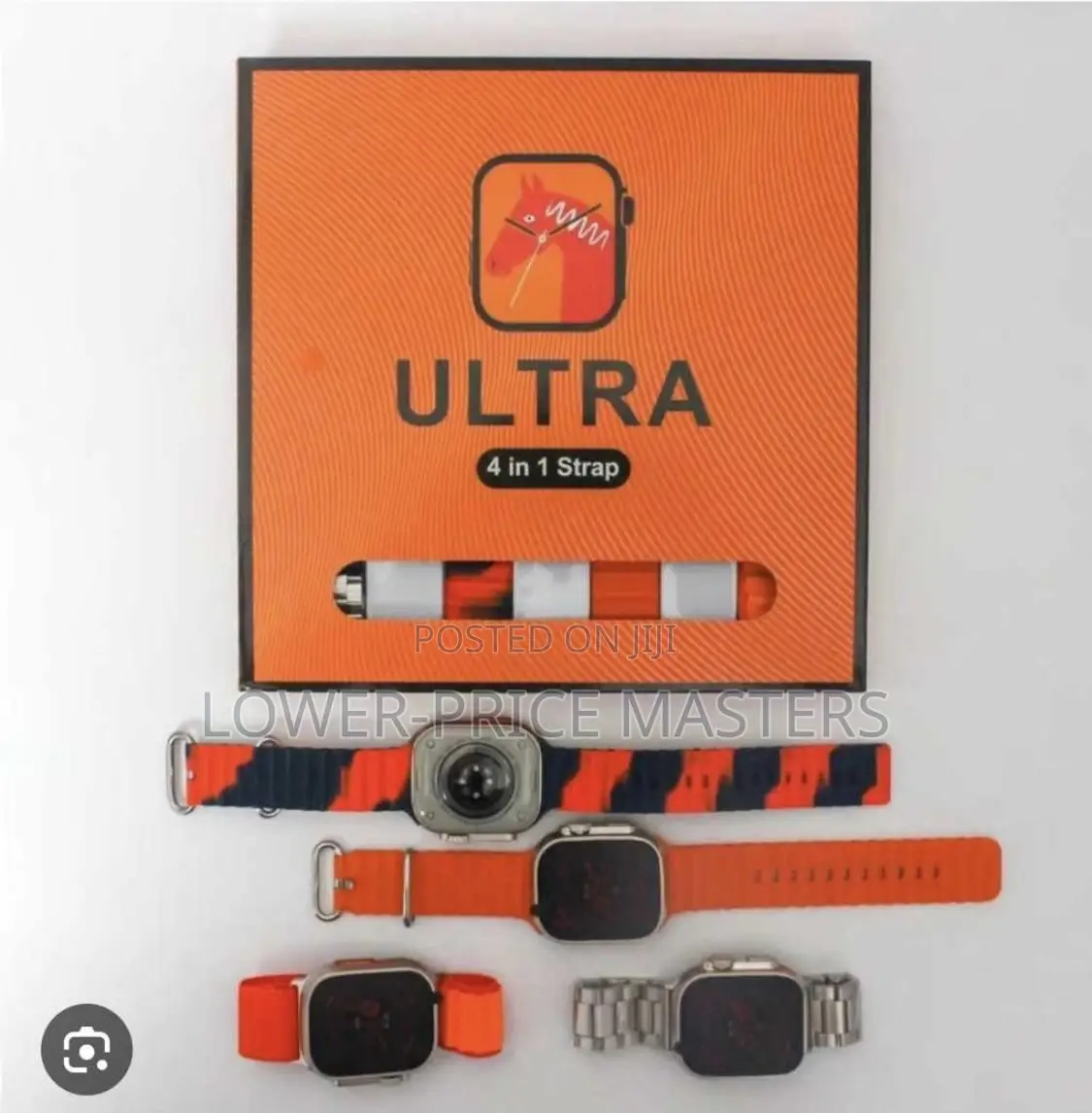 4 in 1 Ultra Smartwatch (4 Straps)