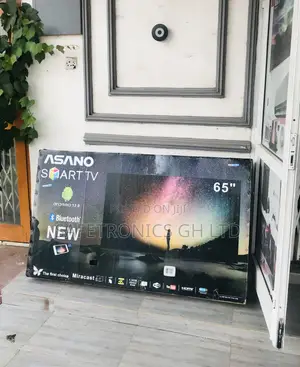 65 Inches Glossy Led Electric Black Asano Smart Tv