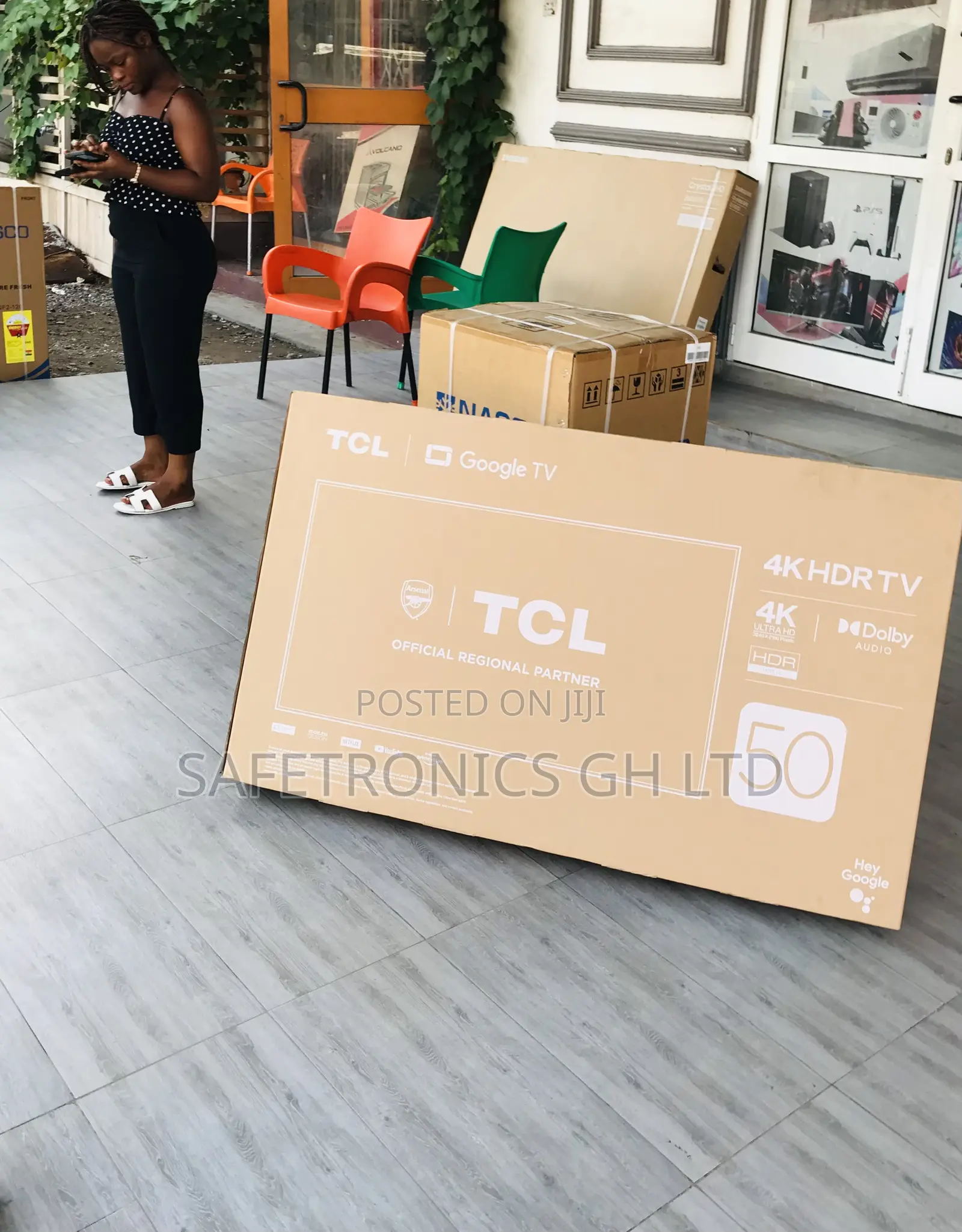TCL 50 Inches Glossy Led Electric Black Smart P635 Tv