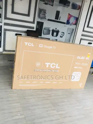 C645 75 Inches Glossy Qled Electric Black Smart TCL Tv