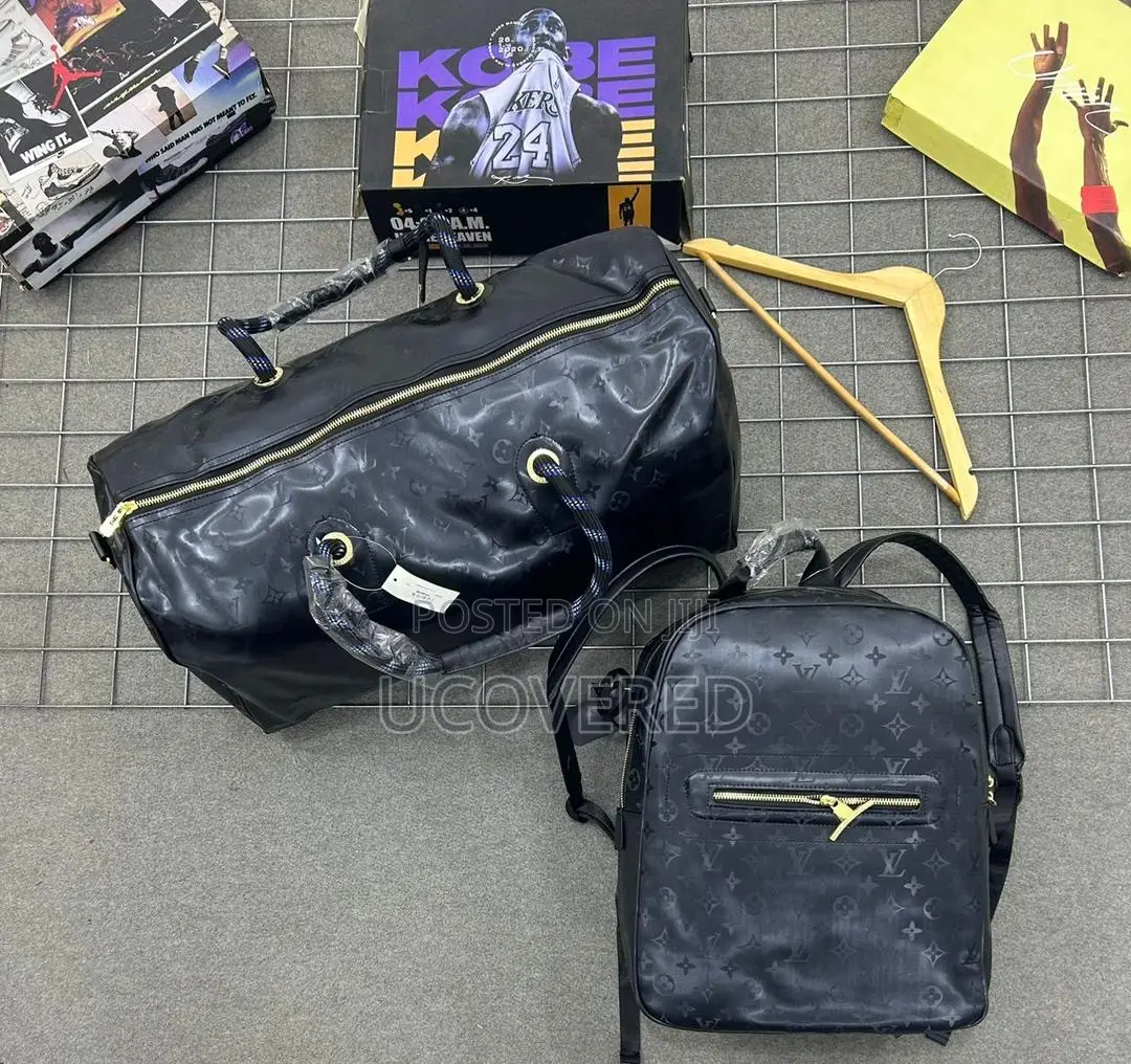 Luxury Designer Backpack + Duffel Bag Set