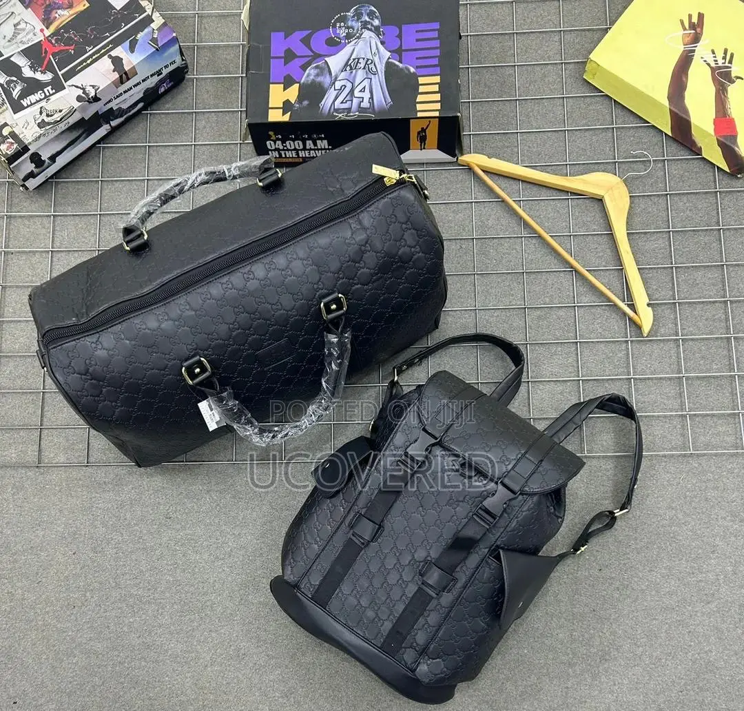 Luxury Designer Backpack + Duffel Bag Set