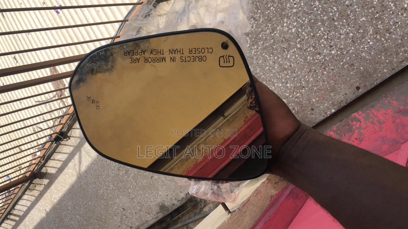 Toyota Highlander 2017-2022 Mirror Glass With Blind Spots
