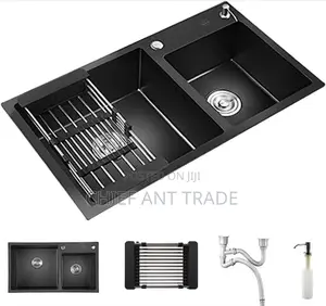 Kitchen Sink. Black. Double. . K