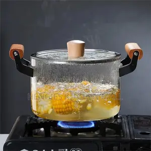 Heat Resistant Glass Cooking Pot 4L