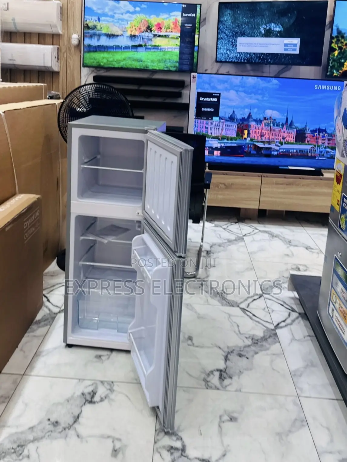 Nasd-13fl Double Door Fridge Nasco Grey Color Very Cool