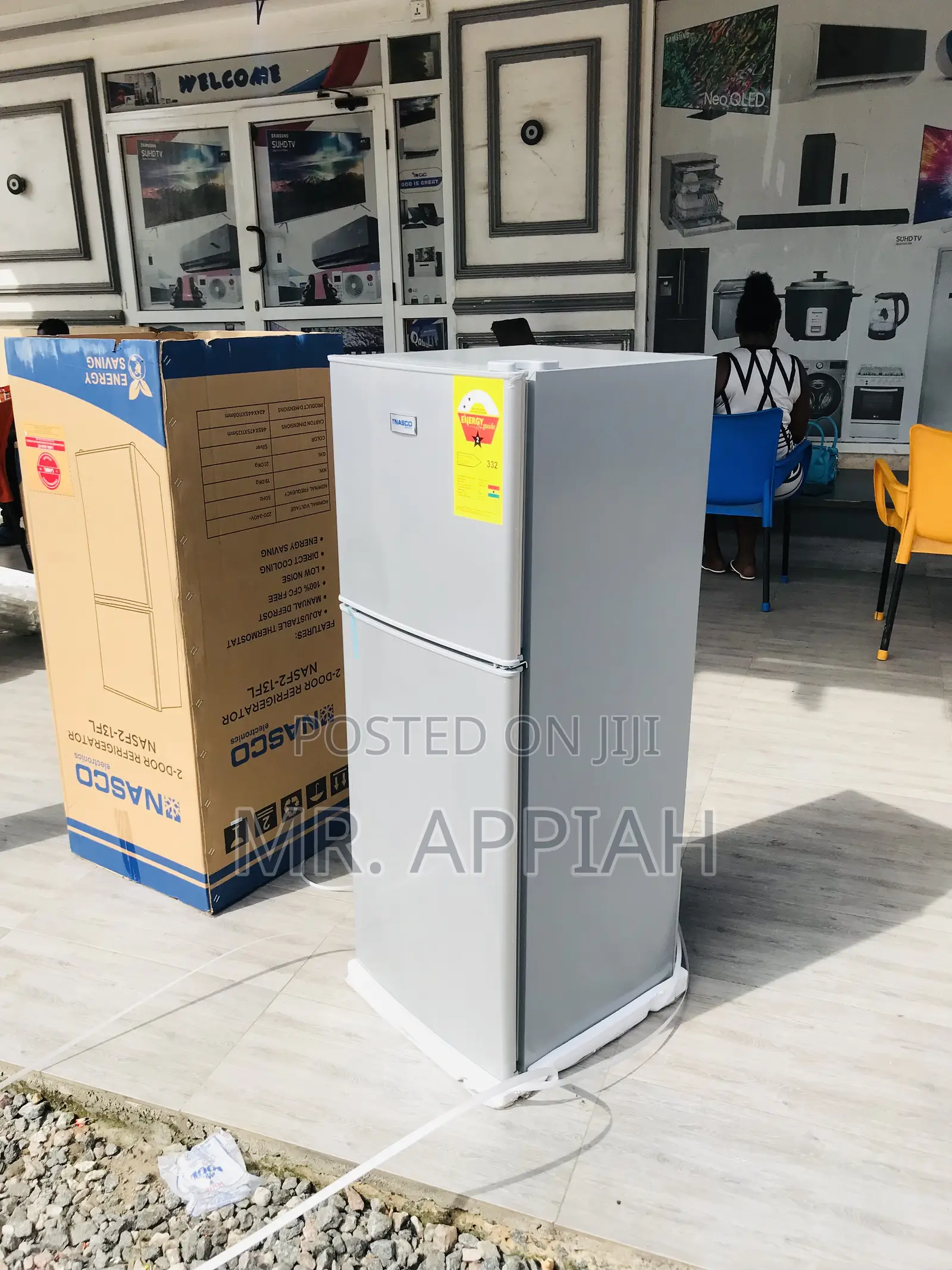 Long Lasting Electric Nasco Nasf2-13fl Fridge(Gray).
