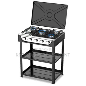 Decakila 5 Burner Gas Stove With Shelf - Kmgs019b
