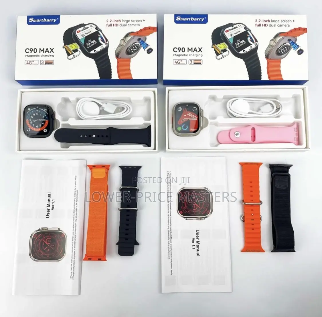 C90 Ultra Sim Watch With Two Straps