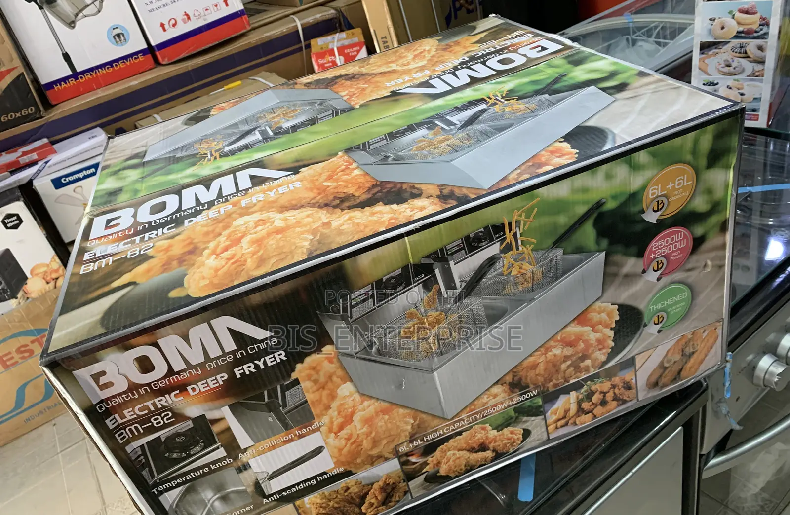 Bomn Quality Electric Deep Fryer (6L +6L)