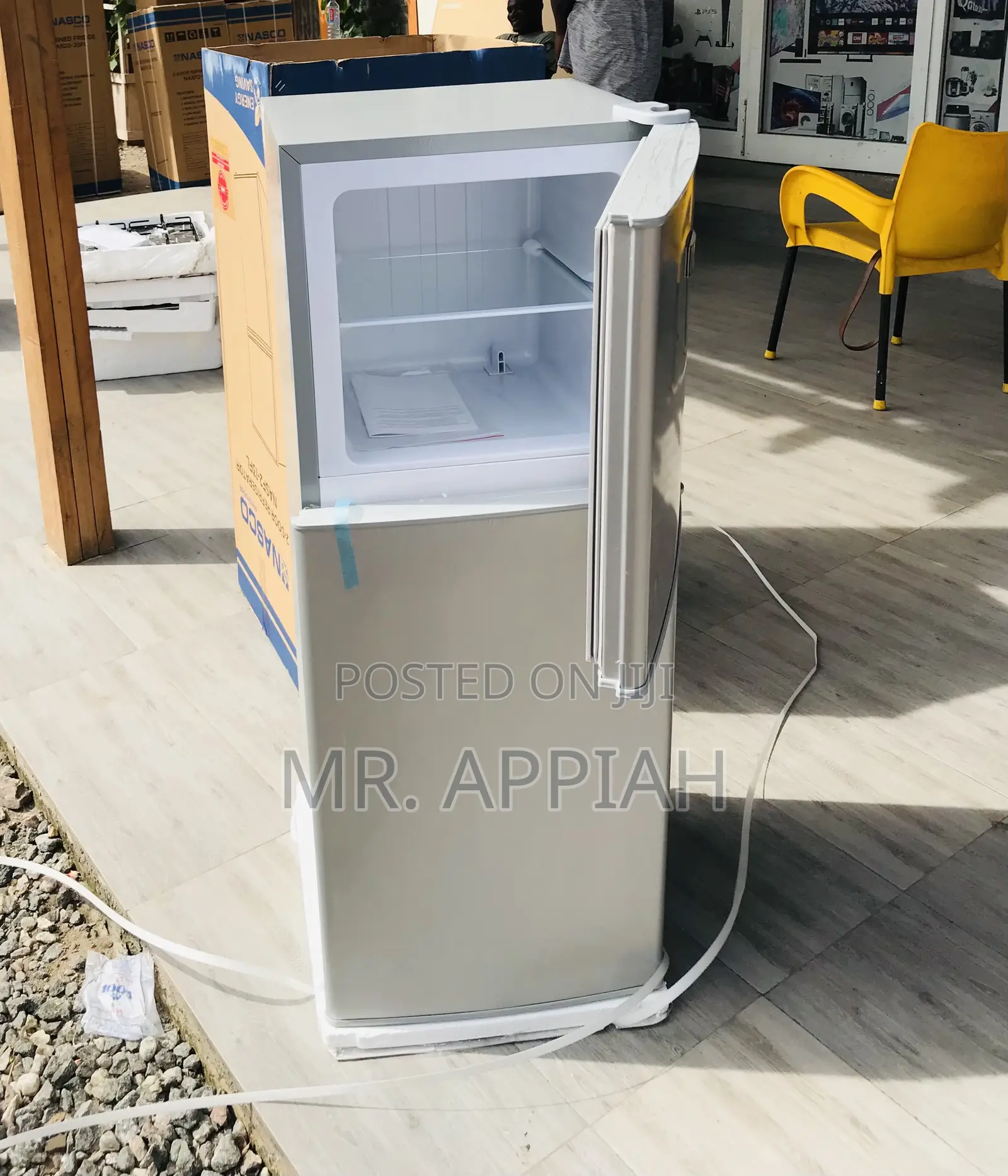 Elegant Silver Nasco Double Doorelectric Fridge(Nasf2-13fl)