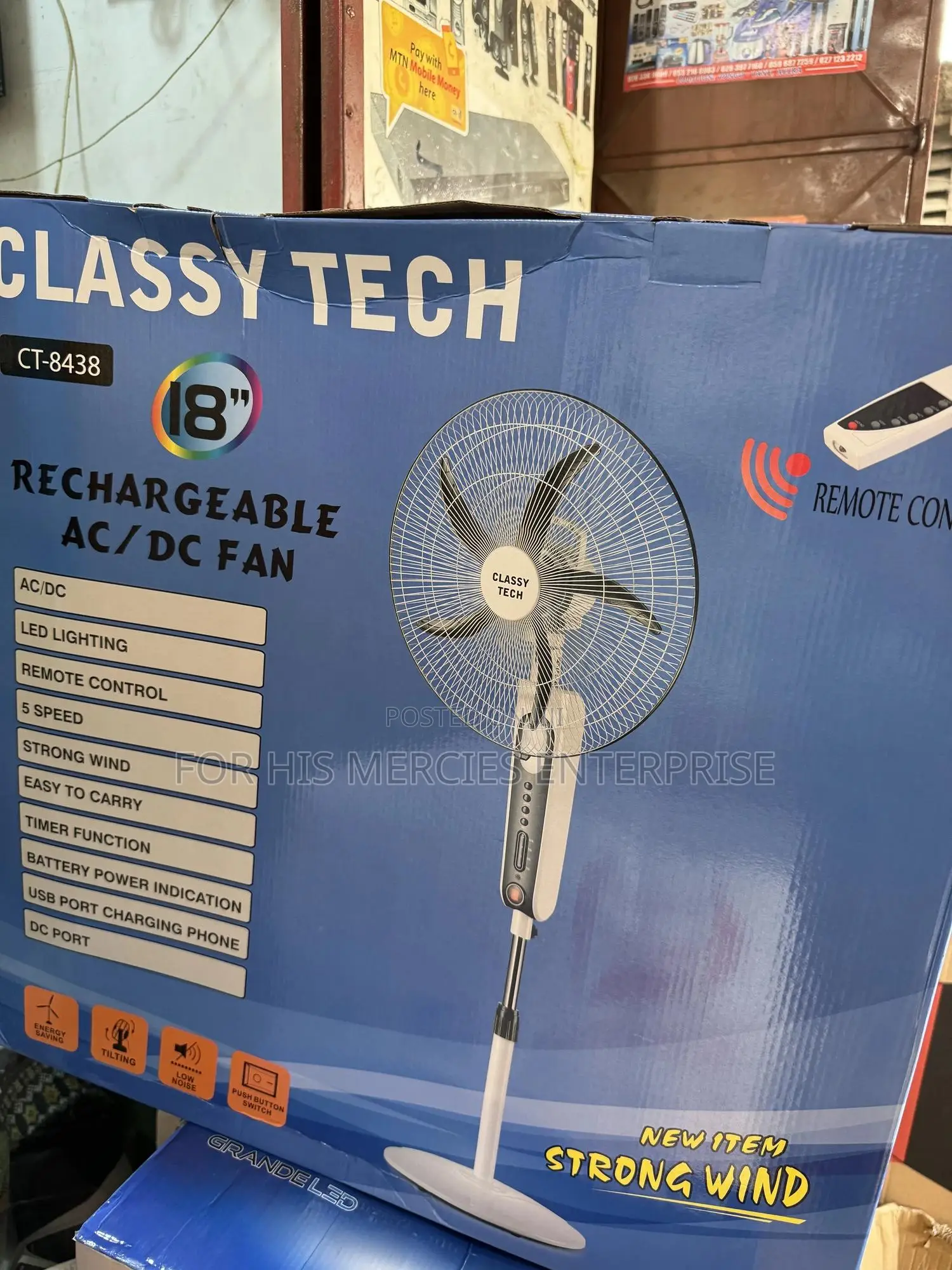 Chargeable Standing Fan