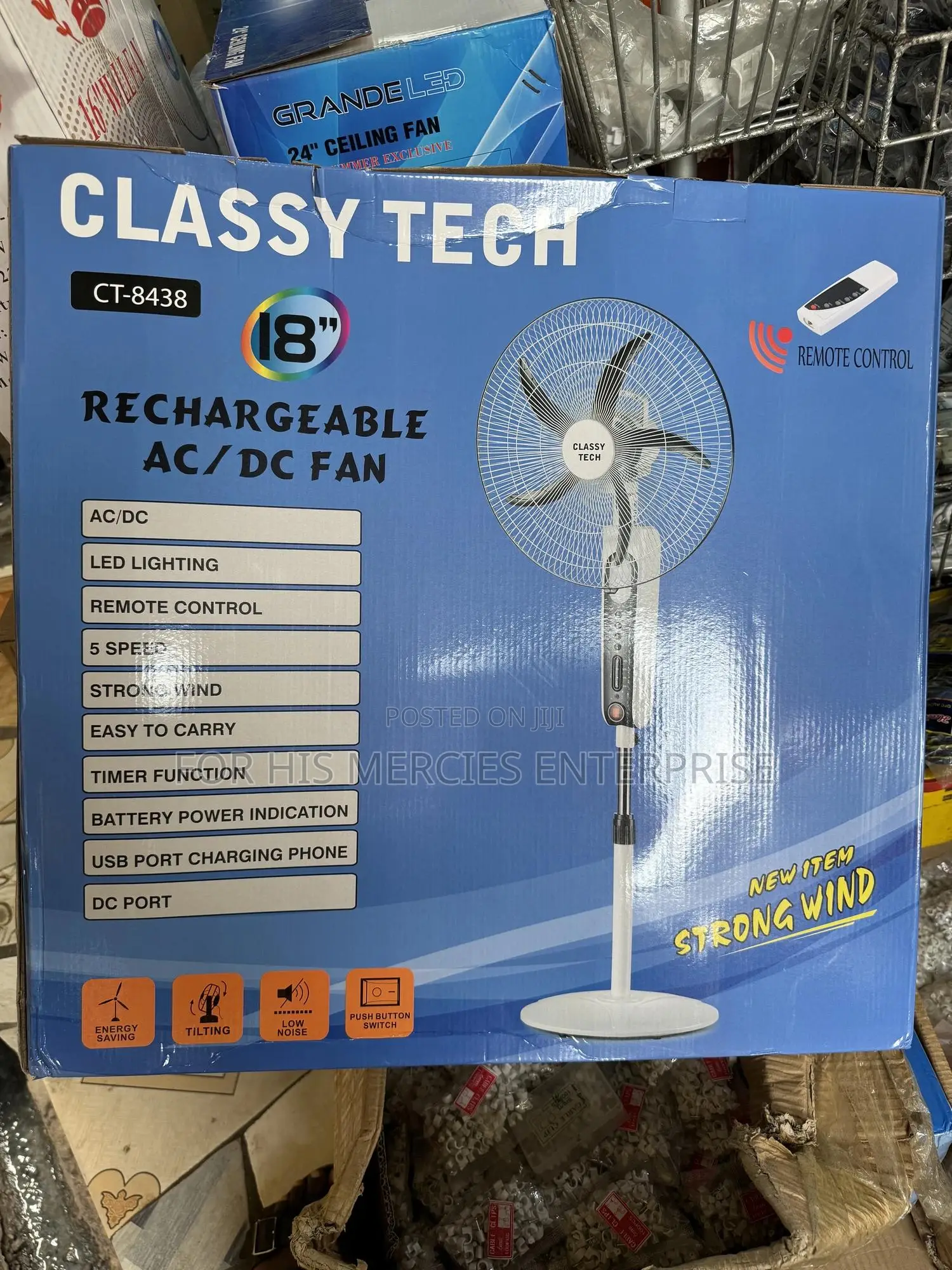 Chargeable Standing Fan
