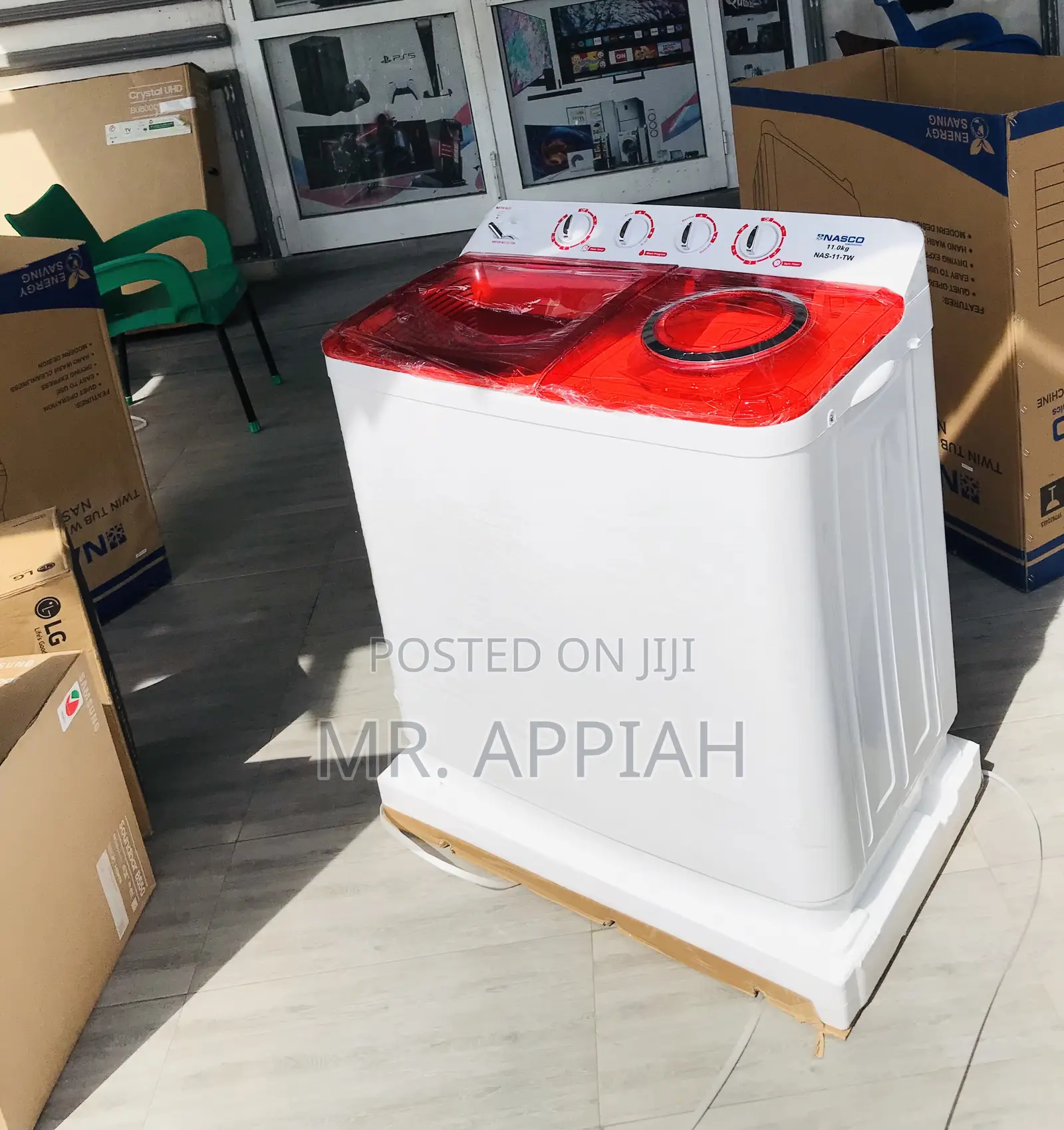 Nasco 11kg Semi-Automatic Top Load Electric Washing Machine