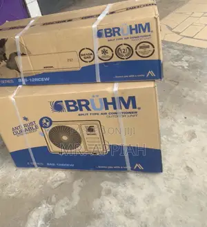 Elegant White 1.5hp Bruhm Split Type Air Conditioner(R410).