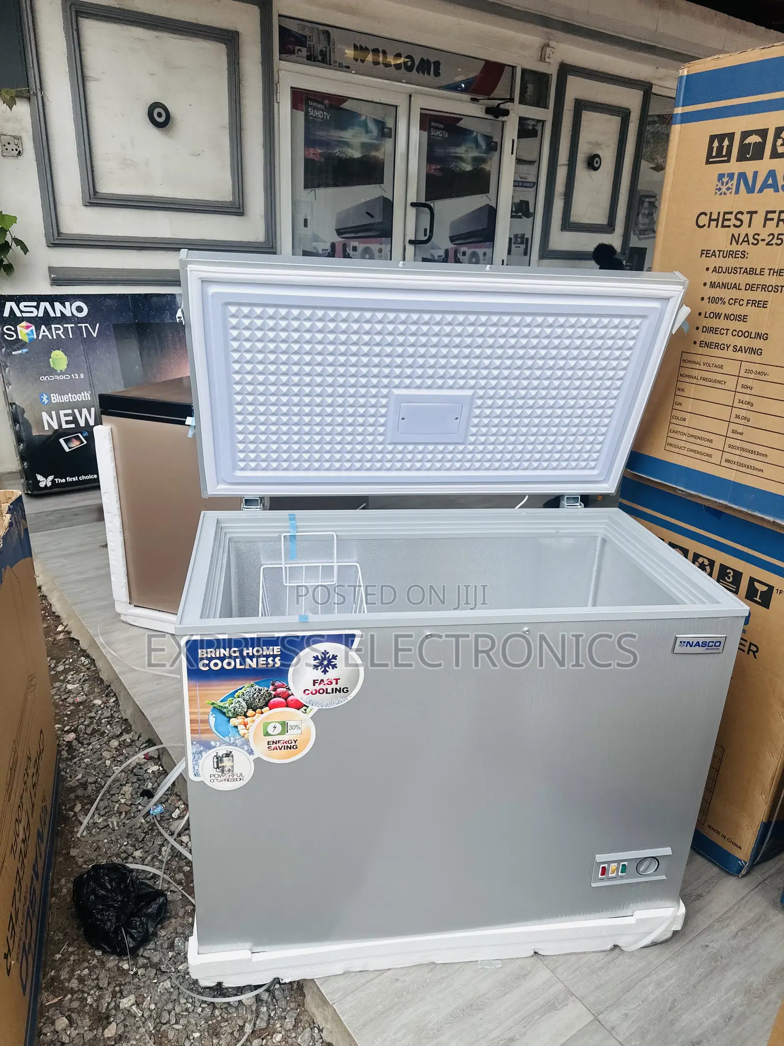Auto Defrosting Chest Freezer Single Door 200L Nasco.