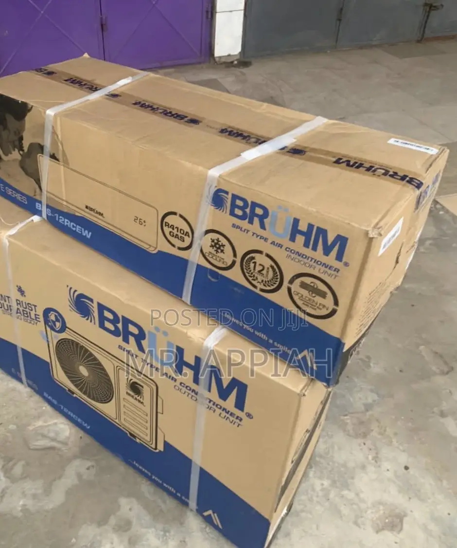 Sleek Bruhm Split Type 1.5hp Air Conditioner(White)R410.