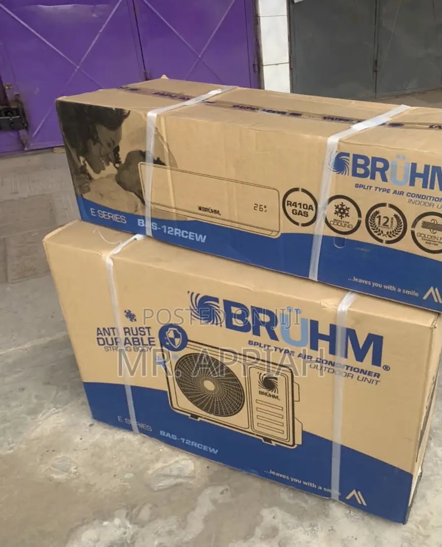 Fast Cooling R410 Bruhm 1.5hp Air Conditioner(White).