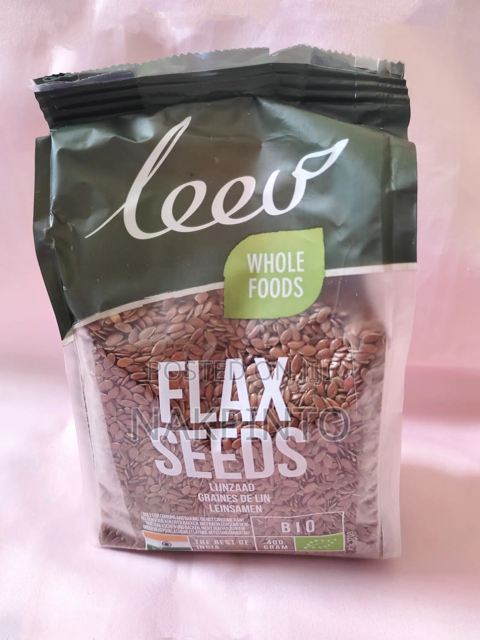 Organic Flaxseeds Whole. Bio Whole Linseed