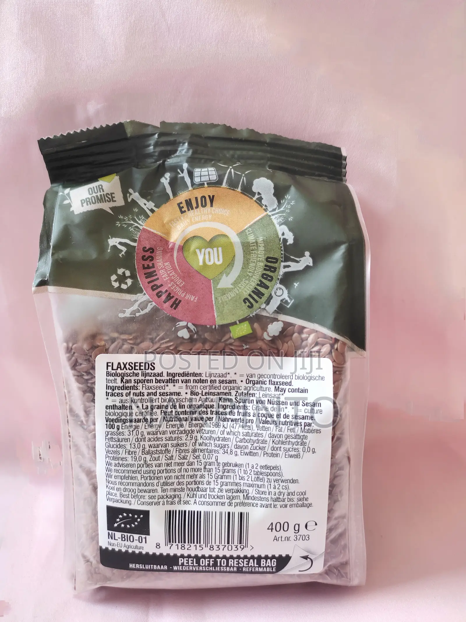 Organic Flaxseeds Whole. Bio Whole Linseed
